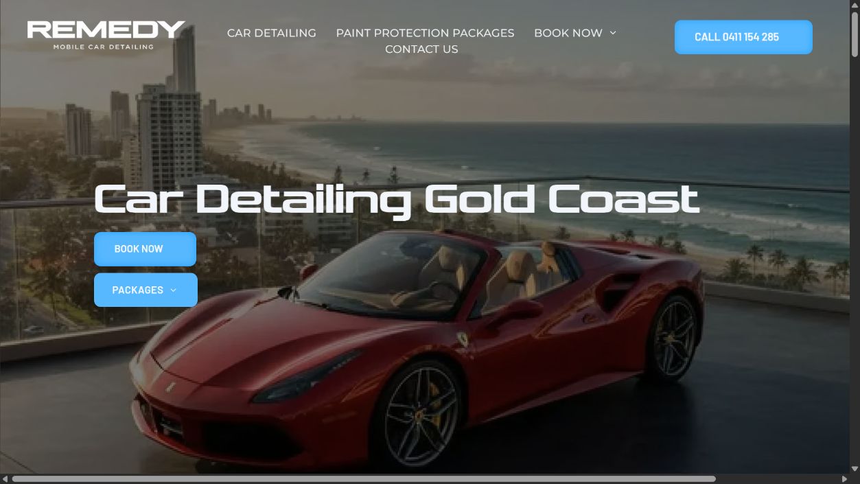 Homepage preview of Remedy Detailing