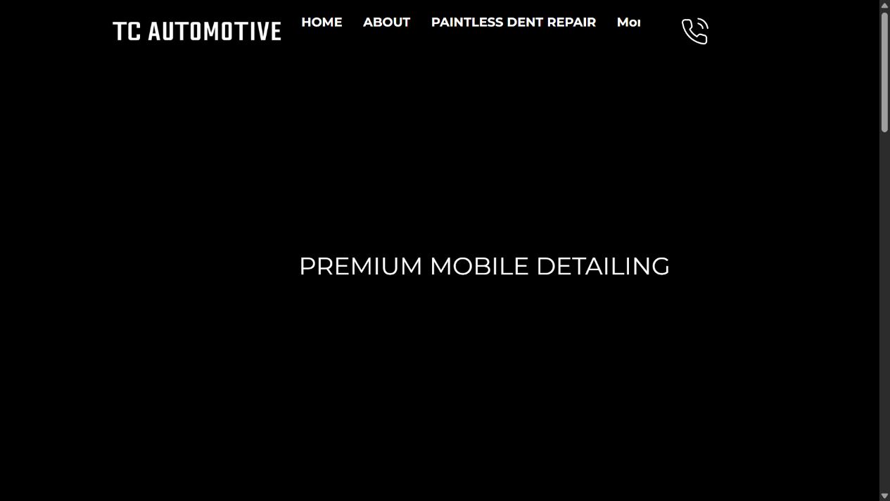 Homepage preview of TC Automotive